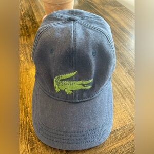 Lacoste Women’s Big navy Blue Fitted Cap Size 00